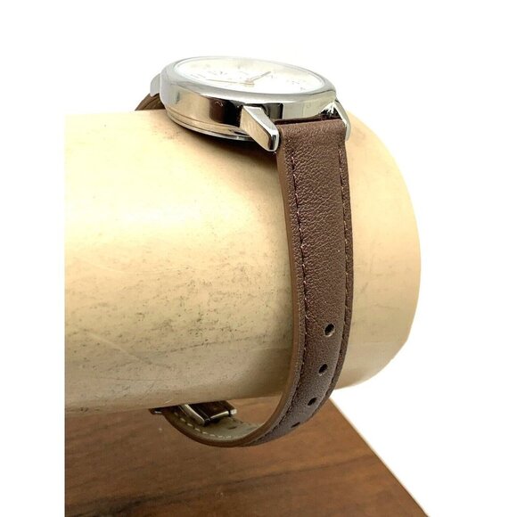 Timex Women's Watch TW2V69000 Quartz Indiglo Cream Dial Brown Leather Ba… - Picture 12 of 14